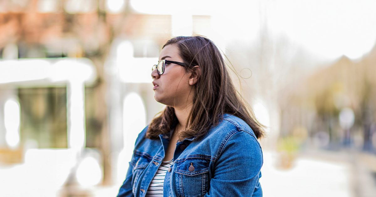 Someone thinking about the risks of abortion