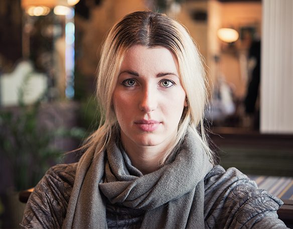 A young woman thinking about the risks of abortion