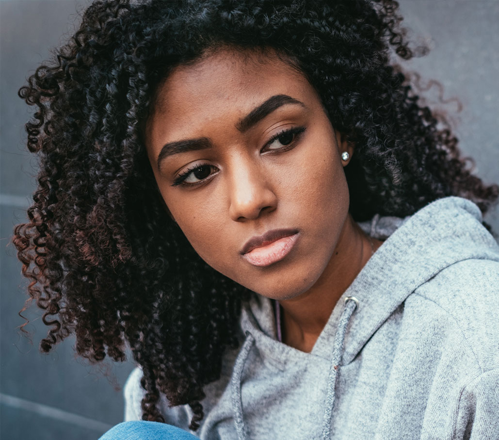 A woman thinking about options beyond abortion