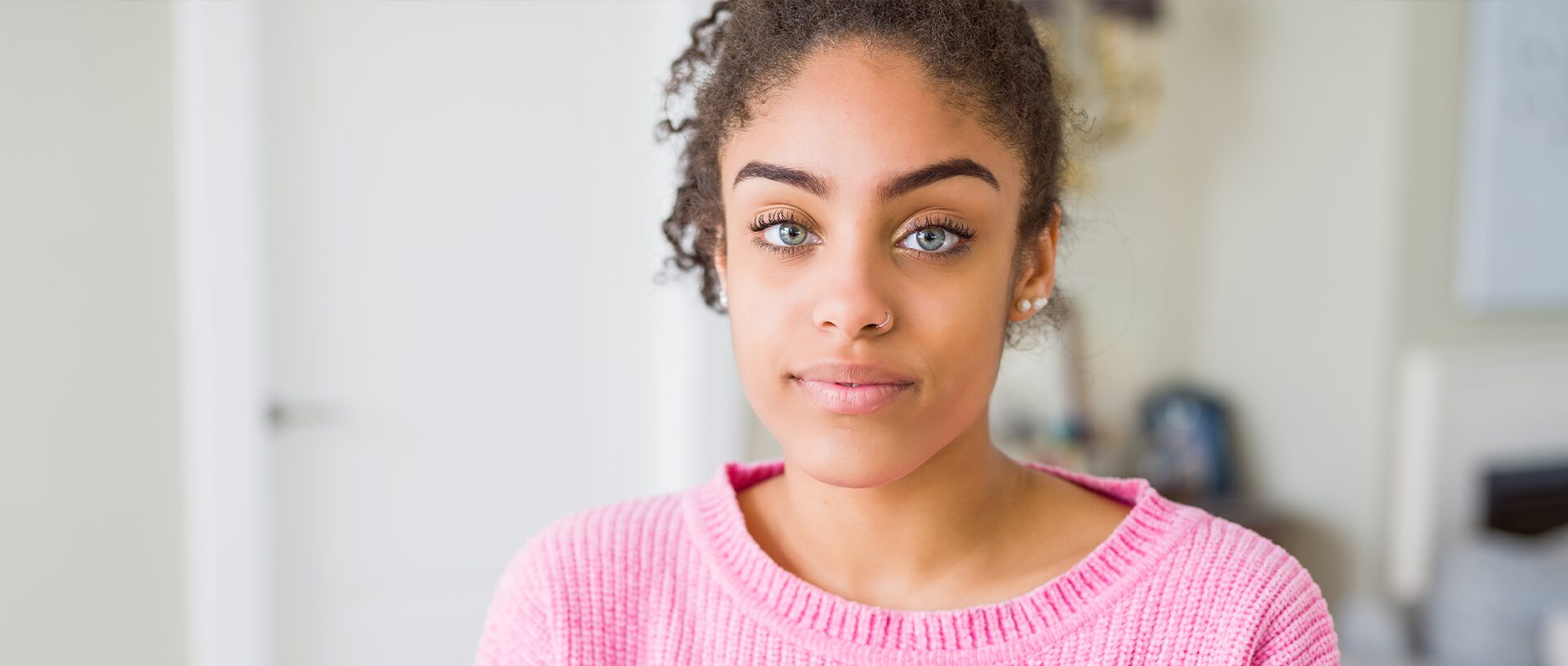 A young woman thinking about abortion